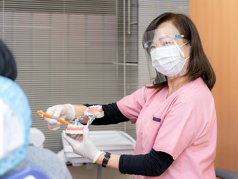 衛生士さんの歯磨き指導