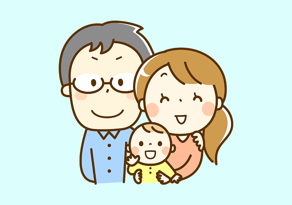 両親と赤ちゃん