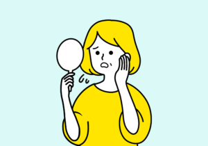 ほうれい線を気にする女性